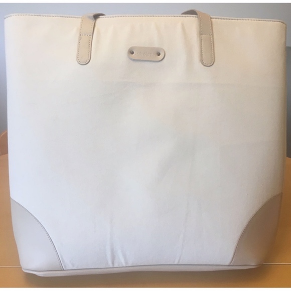 NWT October Jaipur Ivory Tote - Picture 3 of 6